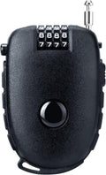 Snowboardslot - 4-position combination 27.5 inch - retractable cable lock - for snowboards, bikes, luggage, backpacks, scooters, suitcases - small - multi-functional - travel security lock - black