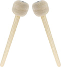 Biaungdo 2 Pack Drum Mallet, 13" Wool Felt Drum Stick, Bass Drum Mallet Drum Stick, Anti-slip Bass Percussion Sticks, Beige