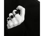 Stylish Signet Rings for Men Male Pinky Ring with Black Square CZ StoneGold Color Stainless Steel Metal Jewelry US Size 10