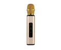 K6 Handheld Wireless Bluetooth-compatible Condenser Microphone Karaoke Speech Mic Speaker Golden