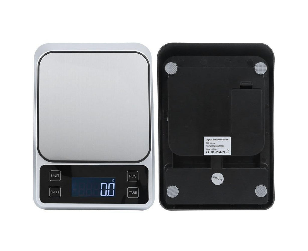 5kg/0.1g Multifunction Stainless Steel Digital Kitchen Scale Electronic Food Weight Scale for Cooking Baking