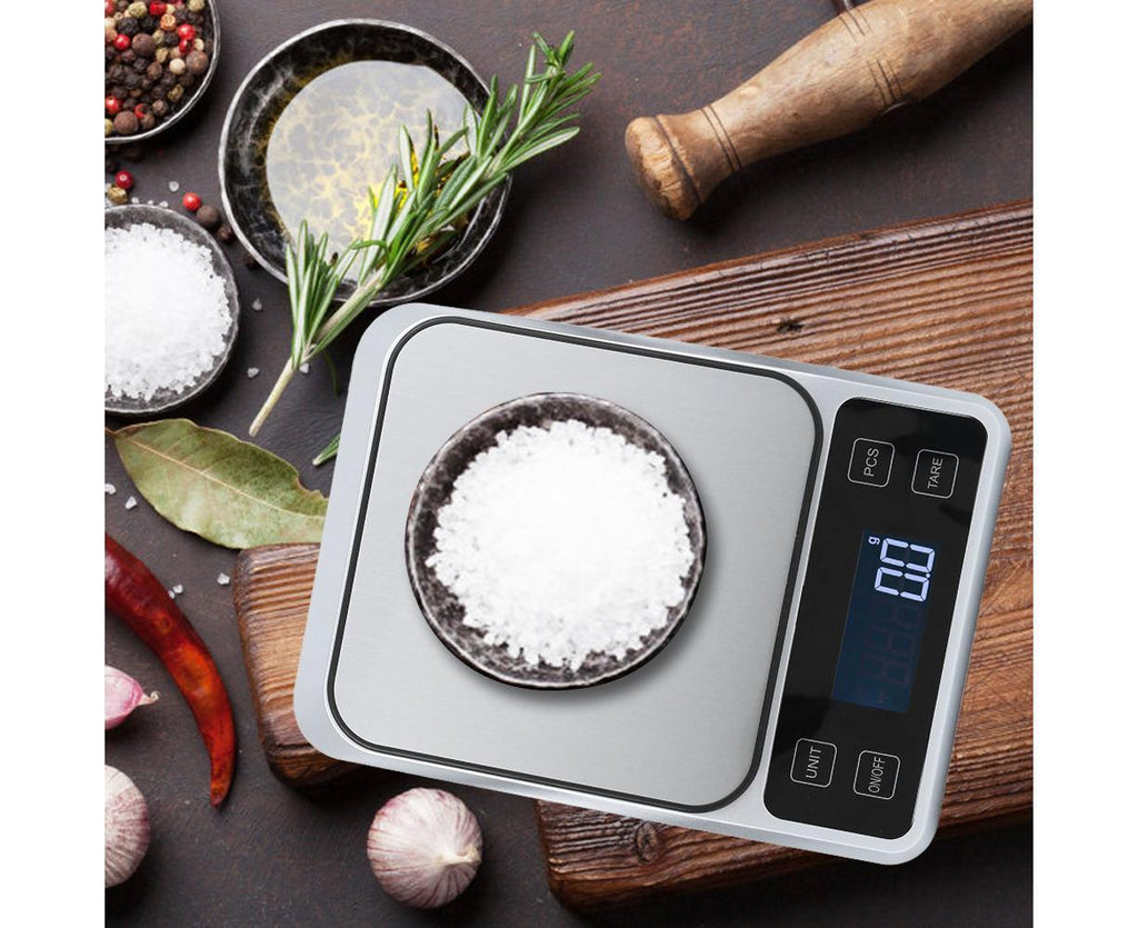 5kg/0.1g Multifunction Stainless Steel Digital Kitchen Scale Electronic Food Weight Scale for Cooking Baking