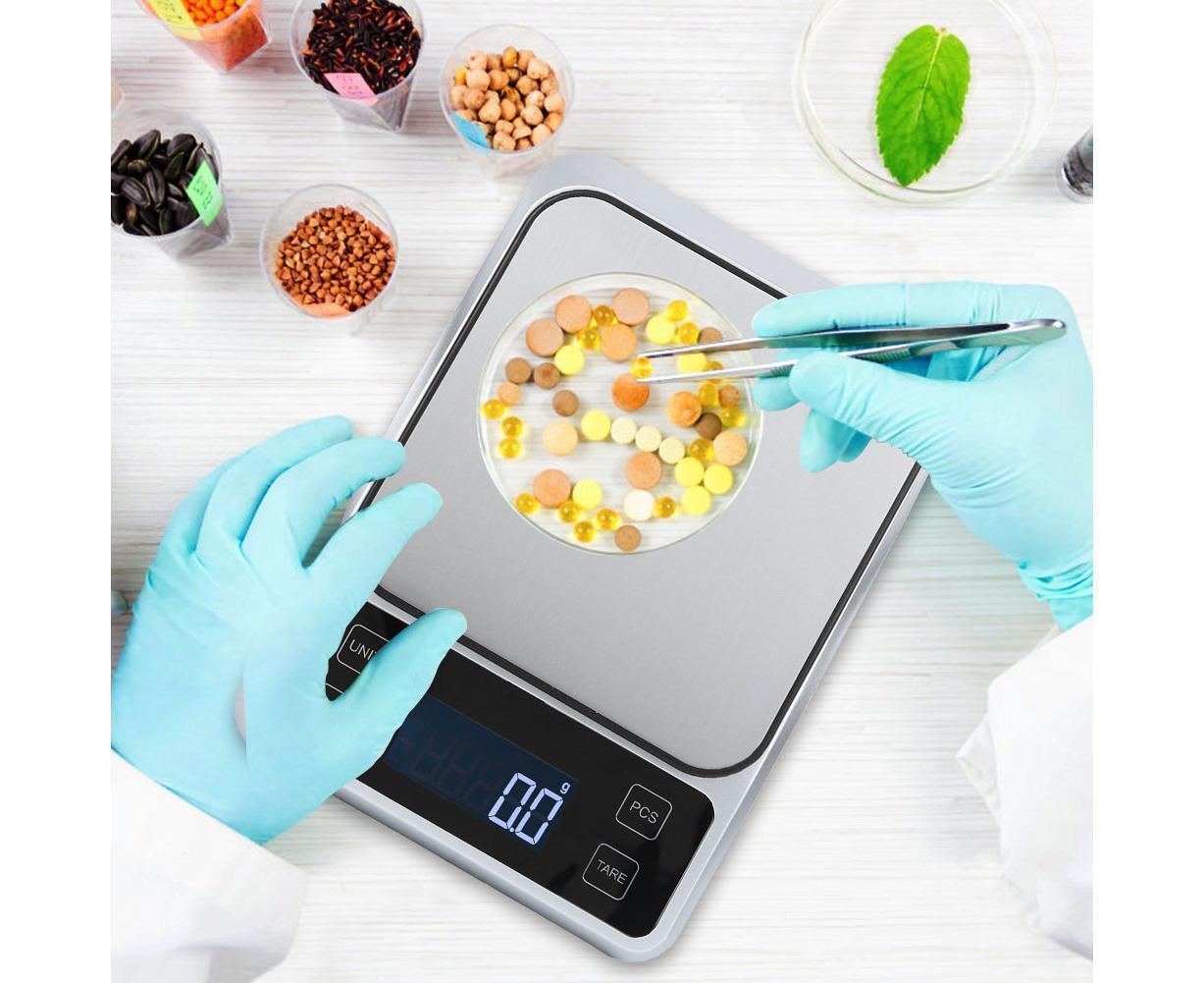 5kg/0.1g Multifunction Stainless Steel Digital Kitchen Scale Electronic Food Weight Scale for Cooking Baking