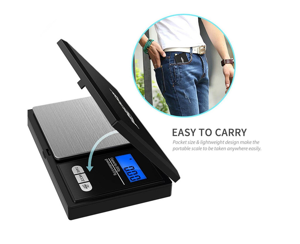 100g Jewelry Scale Digital Pocket Scales LCD Display Scale Small Mini Kitchen Scales Weight g dwt gn ct for Baking Cooking Portable Jewelry