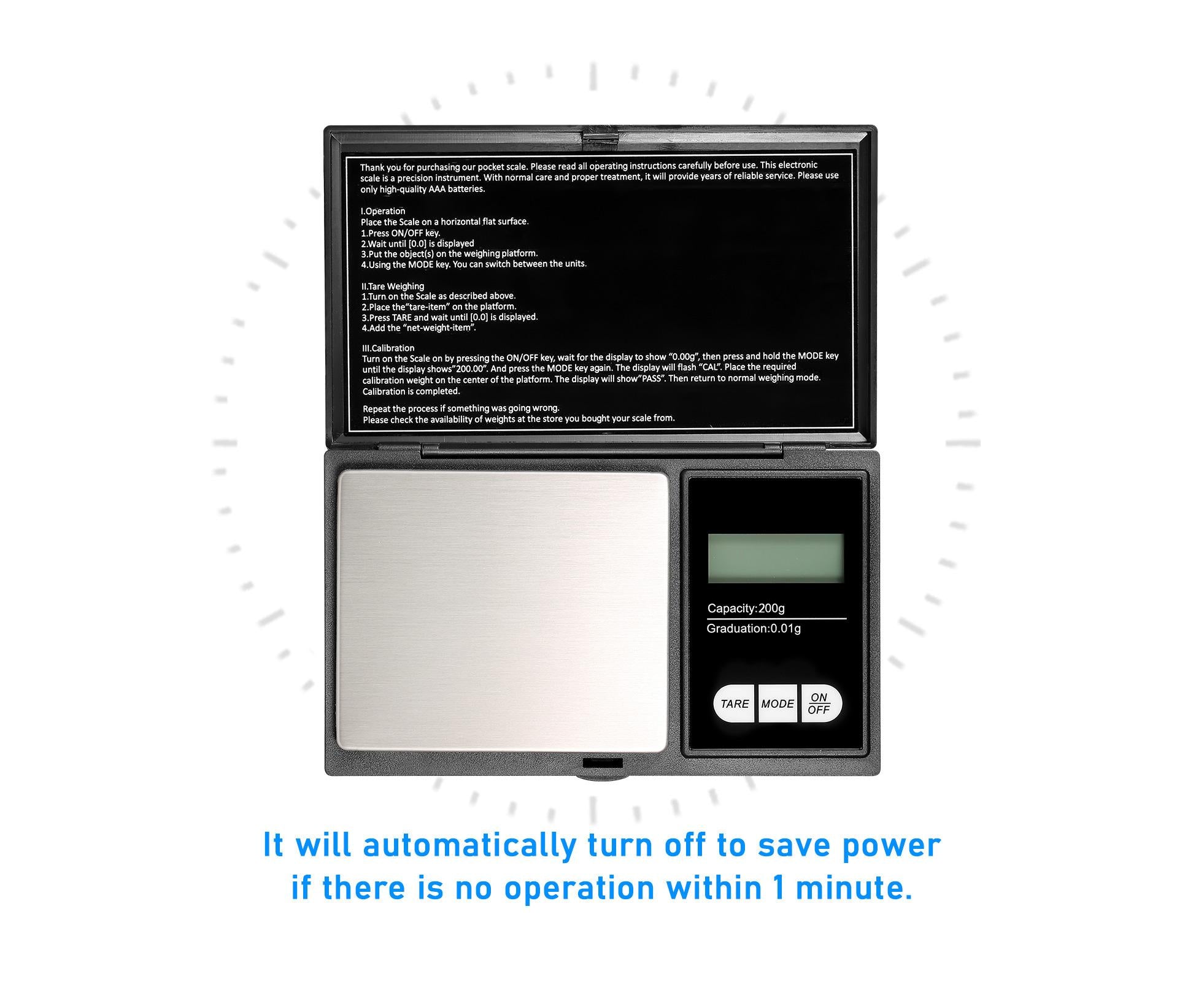 Portable Digital Scale 200g/0.01g High Precision Gold Scale Jewelry Scale with 7 Units Mini Pocket Electronic Scale with Backlight