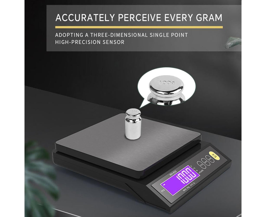 Rechargeable Baking Electric Scale IP67 Waterproof High Accurate Kitchen Scale with Counting Tare Zeroing Auto Power Off Unit Conversion