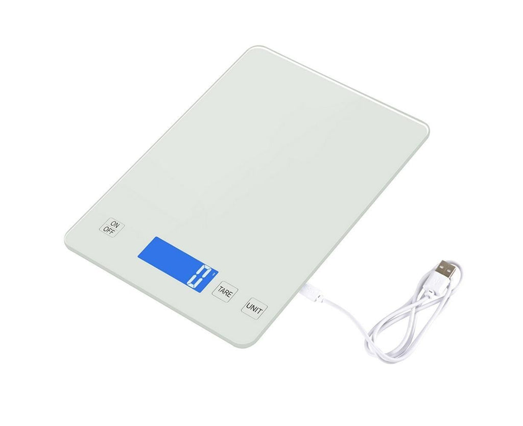 Professional Digital Scale with Waterproof Surface 15kg/1g Mini Baking Scale Portable Jewelry Scale High Precision Kitchen Scale with USB