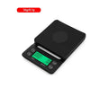 Household hand-brewed coffee scale timing electronic scale kitchen mini chronometer scale Black 3kg0.1g