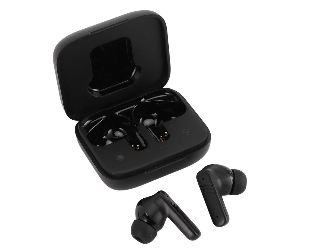 Language Translator Earbuds IPX5 Water Proof Noise Cancellation Multifunctional Device Earphone Black