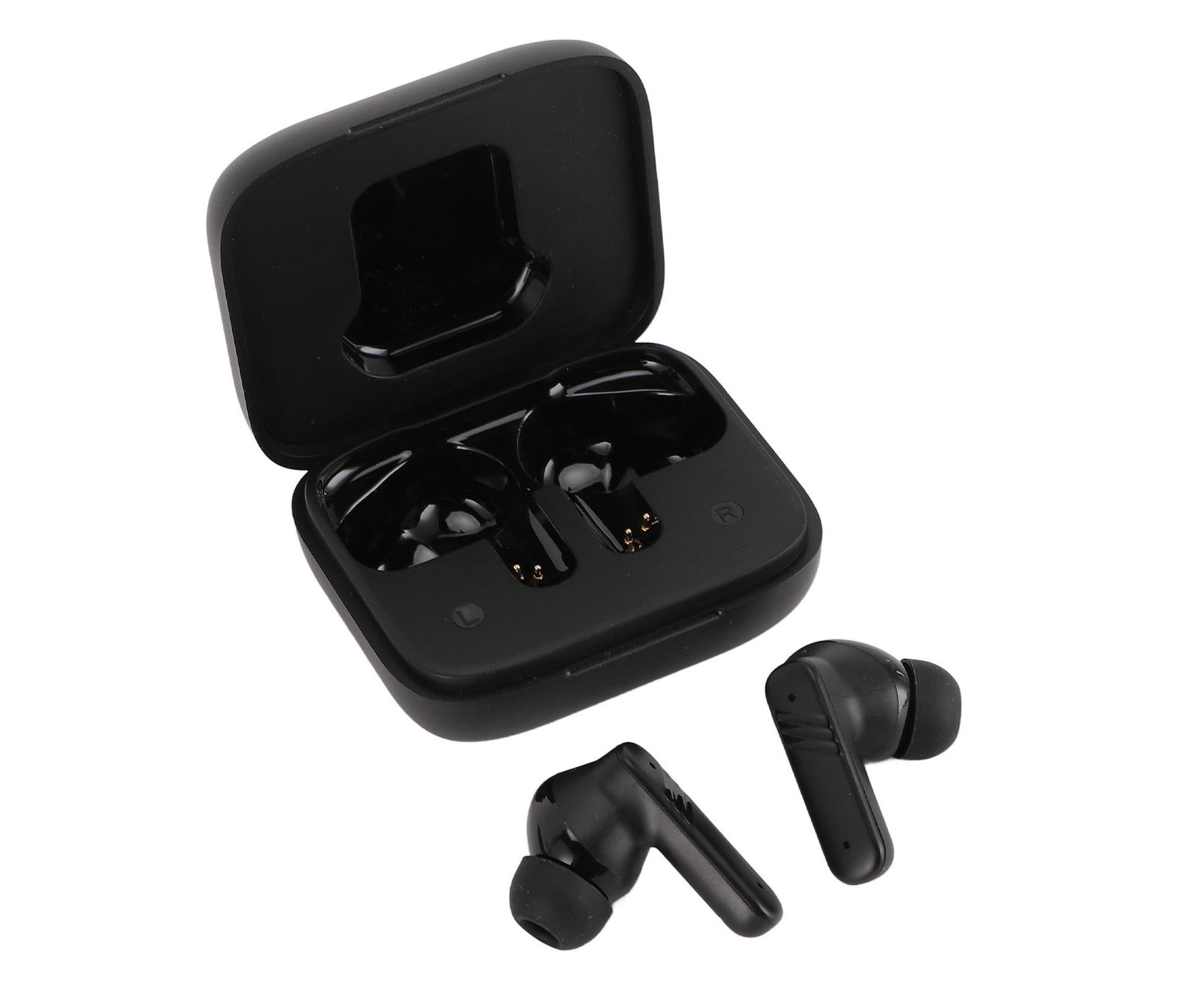 Language Translator Earbuds IPX5 Water Proof Noise Cancellation Multifunctional Device Earphone Black
