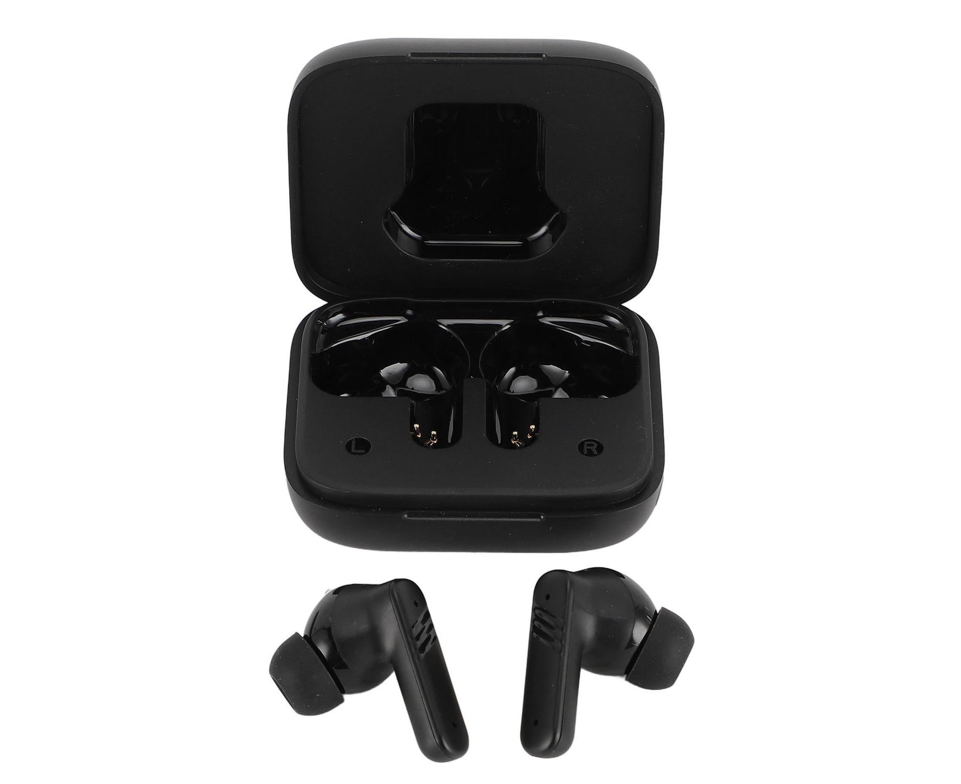 Language Translator Earbuds IPX5 Water Proof Noise Cancellation Multifunctional Device Earphone Black