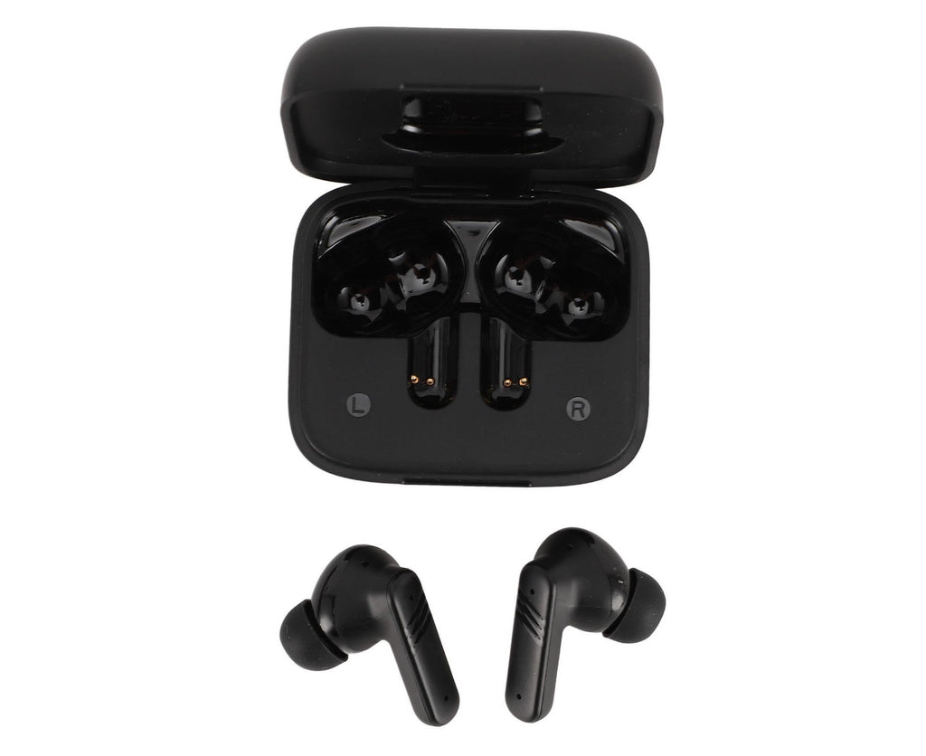 Language Translator Earbuds IPX5 Water Proof Noise Cancellation Multifunctional Device Earphone Black
