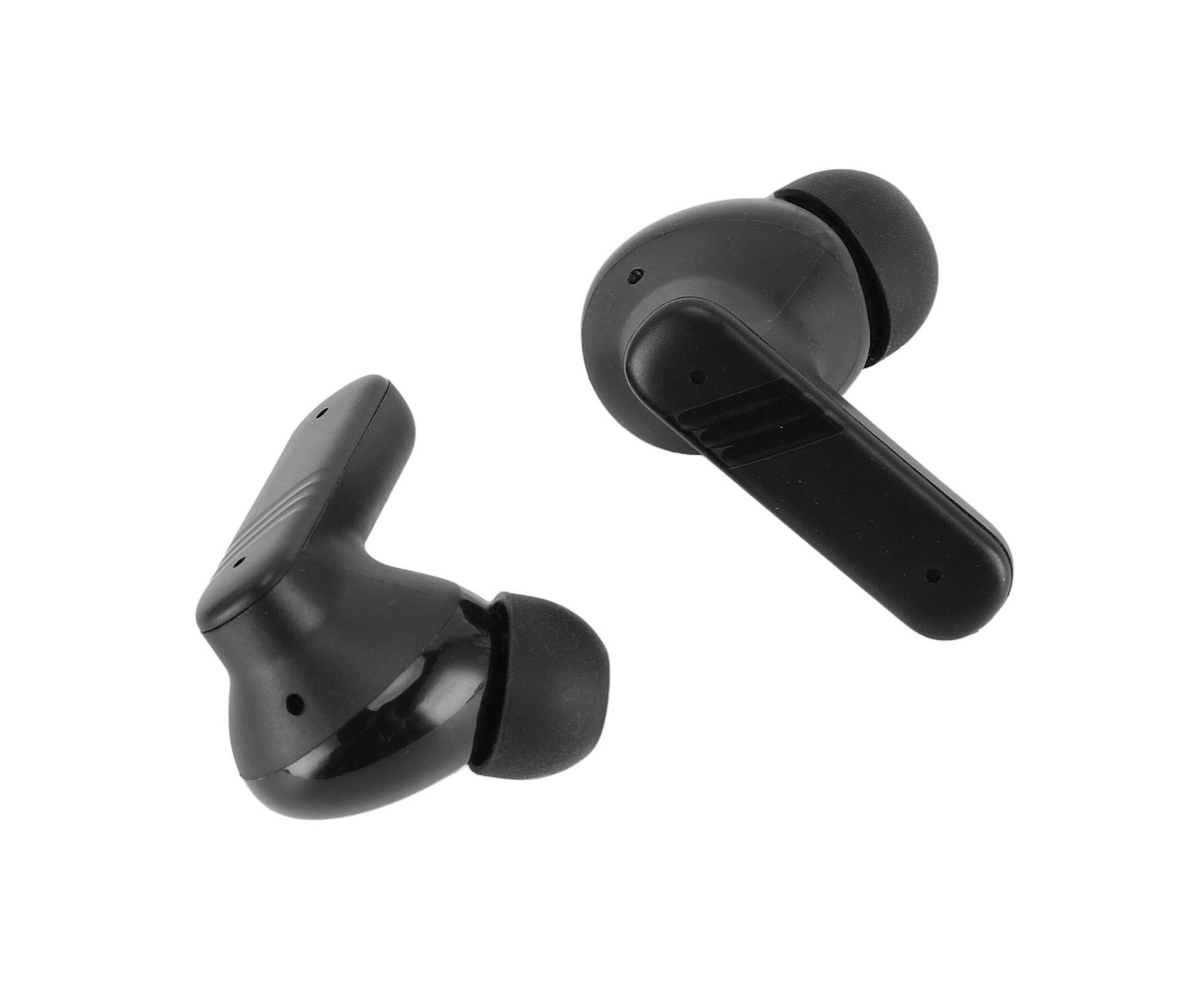 Language Translator Earbuds IPX5 Water Proof Noise Cancellation Multifunctional Device Earphone Black