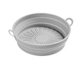 Air Fryers Bakeware Foldable Silicone Grill Pan -Grey 8.5inch