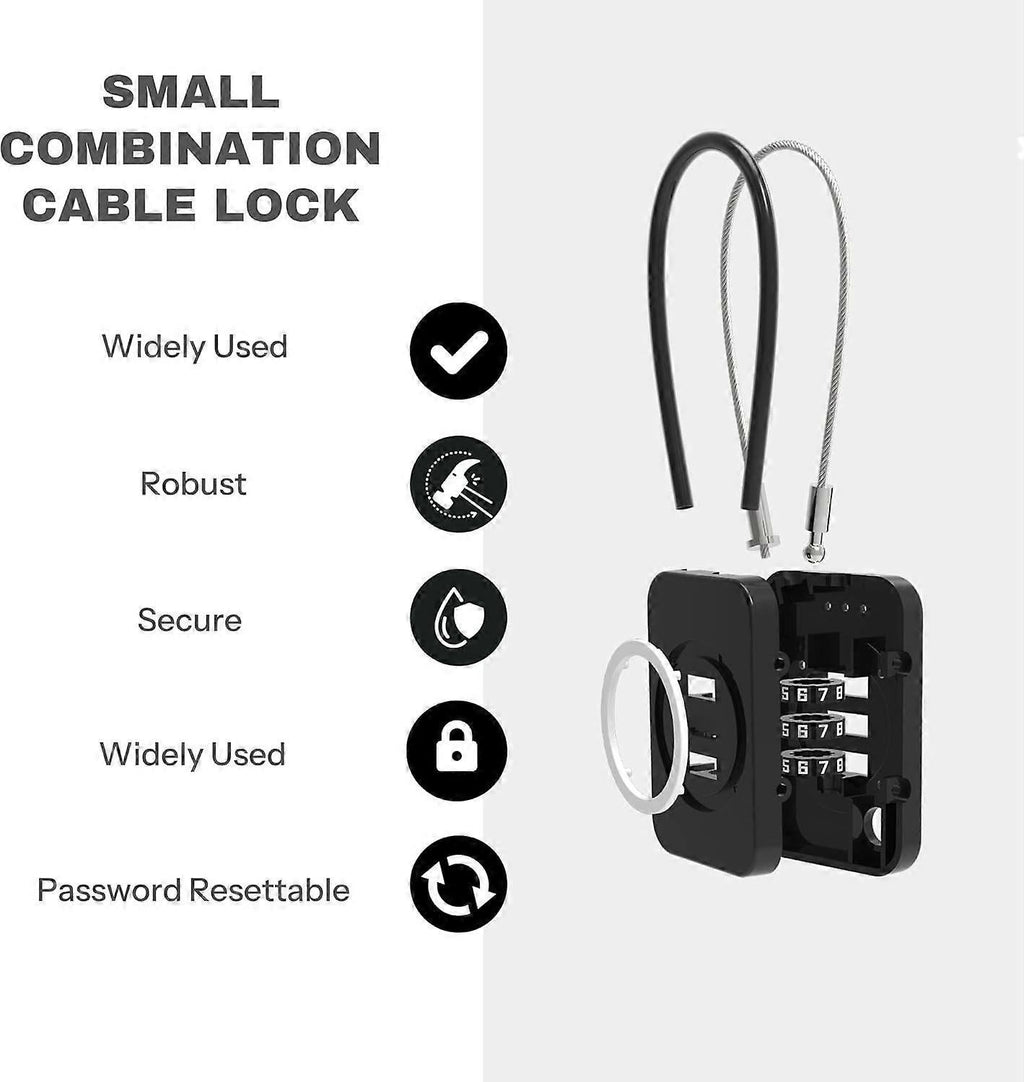 Premium Cable Combo Lock - Coded Travel Lock for Luggage