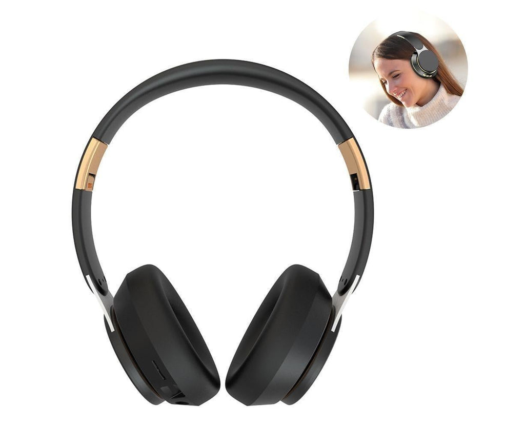 Wireless Headphones - Foldable Stereo - Bluetooth Over Ear Headset with Mic for Sports
