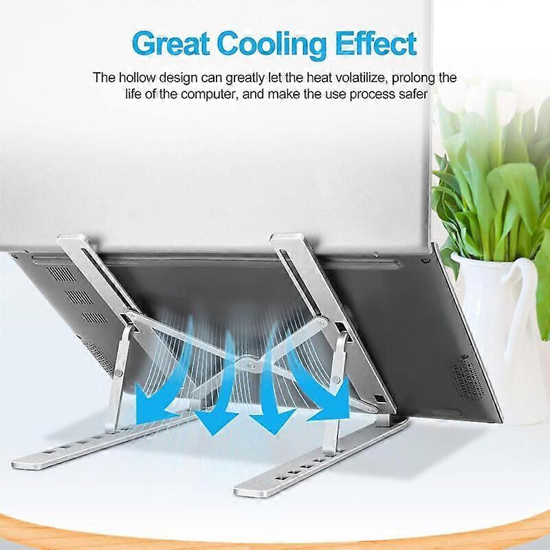 Adjustable Aluminum Laptop Stand, Portable Desk Holder