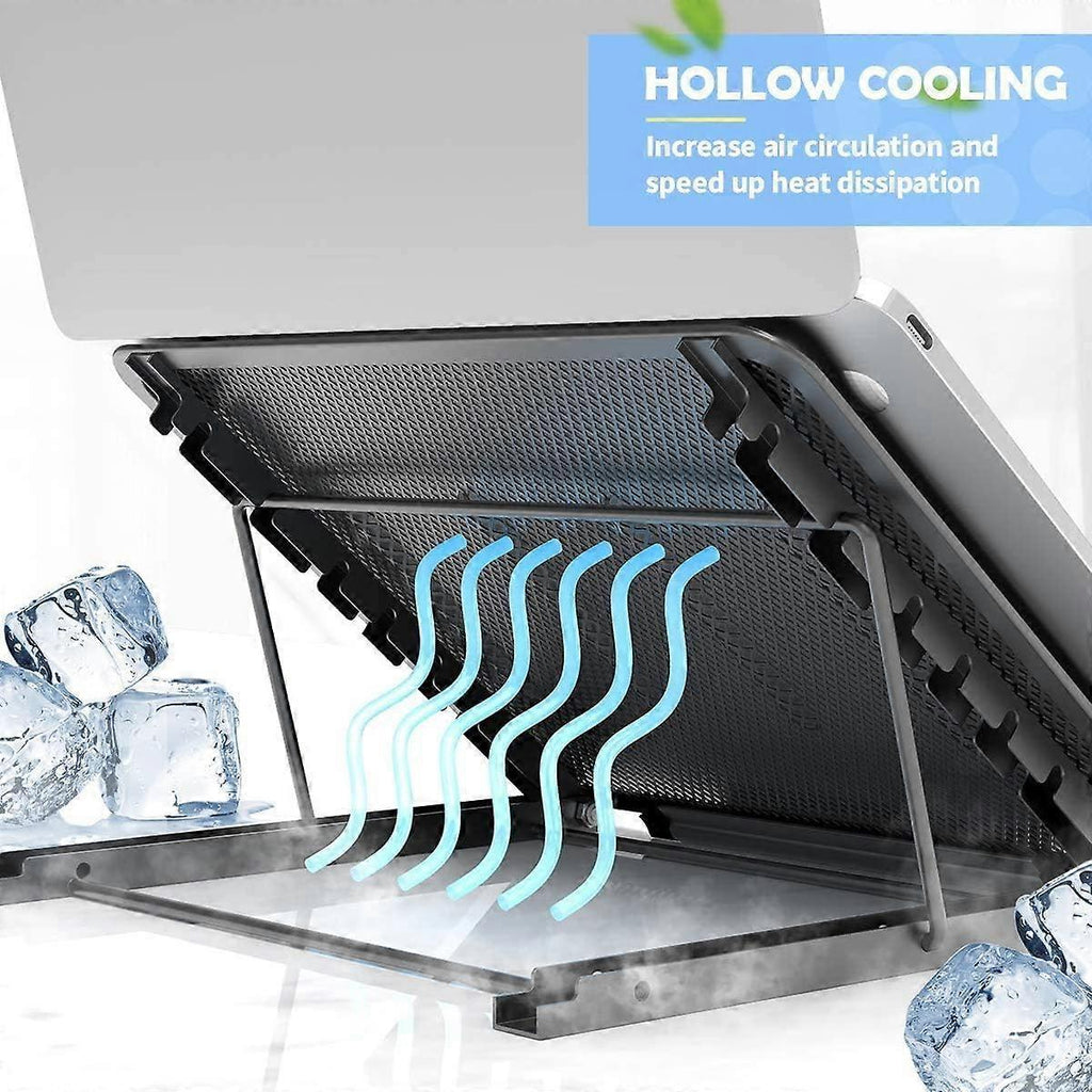 Ventilated Adjustable Laptop Stand, Ergonomic Desk Holder