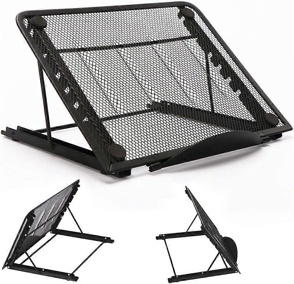Foldable Aluminum Laptop Stand, Adjustable Ventilated Stand for Laptop/Tablet/Phone