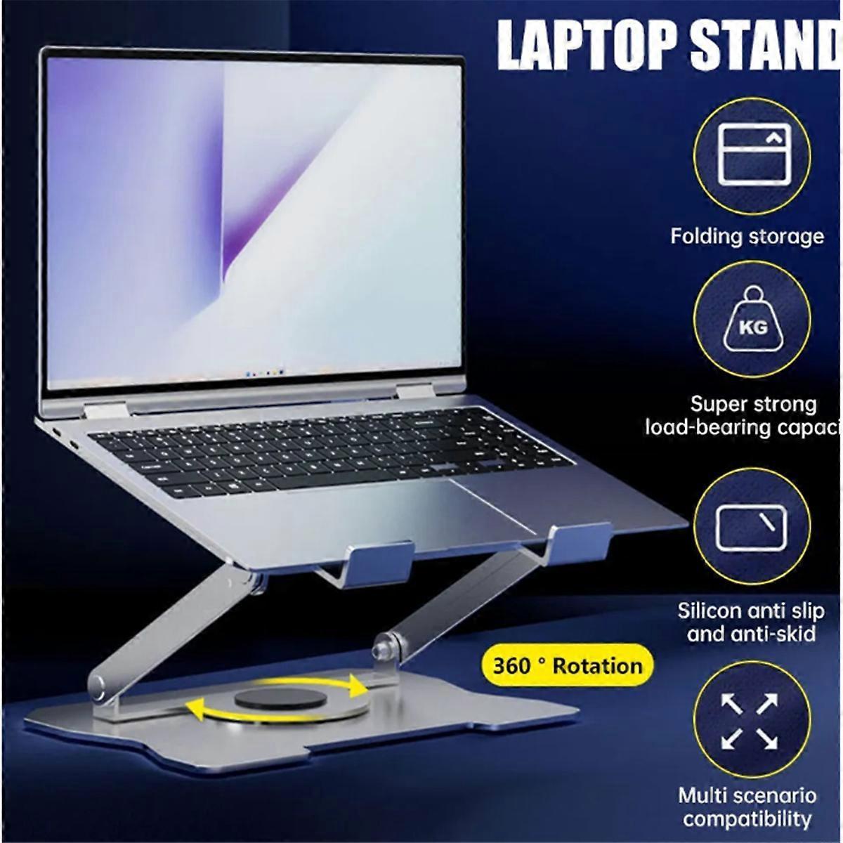 Rotating Laptop Stand, Foldable Adjustable Holder