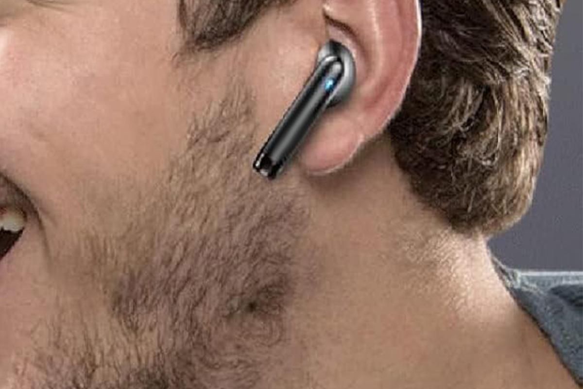 Wireless Earbuds Bluetooth 5.3 In-Ear Headphones with Noise Cancelling Mic IPX7 Waterproof Sports Earphones - Black