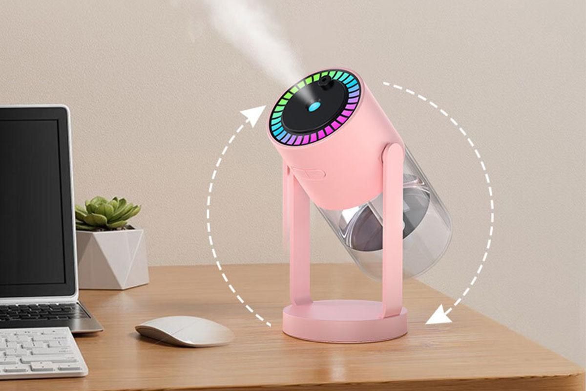 Humidifiers Star Projector with Timer Colorful Lighting Design for Adults Bedroom Decoration - Pink