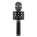 Handheld Wireless Bluetooth Microphone with Speaker for IOS Android Phone Computer 1800mAh Battery Black