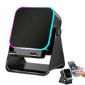 Bluetooth Speaker Phone Stand with Rotating Holder and Induction Playback Black