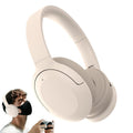 Active Noise Canceling Bluetooth Headphones Over-Ear Wireless Headset Khaki