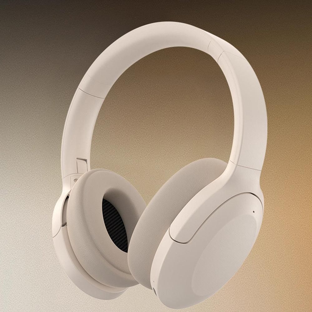 Active Noise Canceling Bluetooth Headphones Over-Ear Wireless Headset Khaki