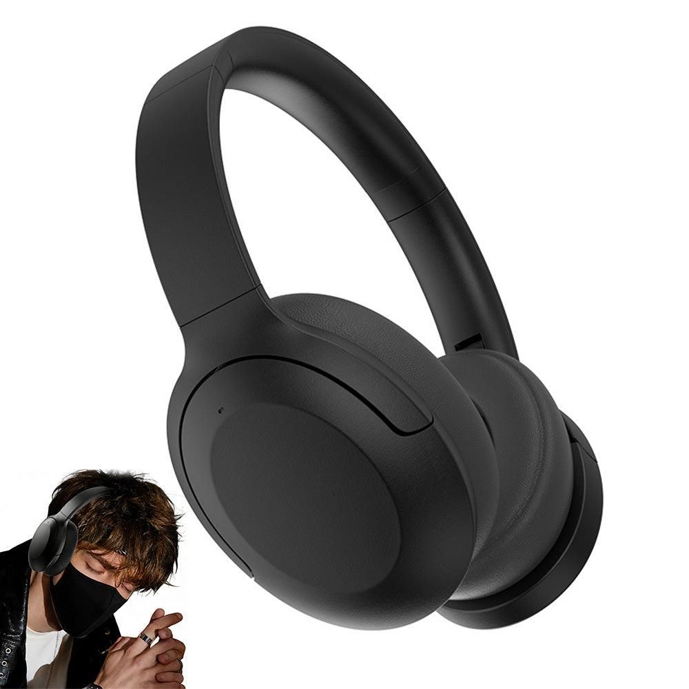 Active Noise Canceling Bluetooth Headphones Over-Ear Wireless Headset Khaki