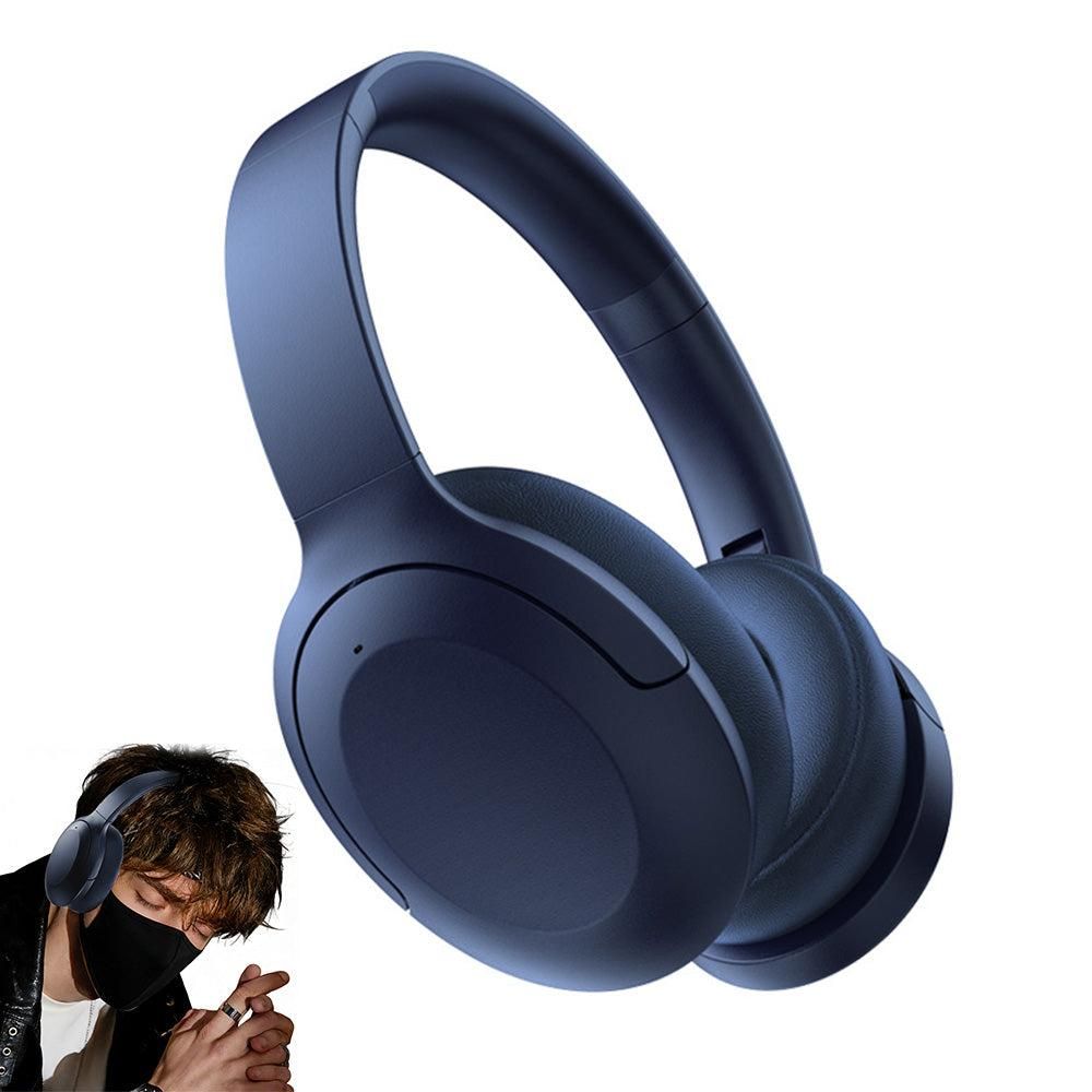 Active Noise Canceling Bluetooth Headphones Over-Ear Wireless Headset Khaki