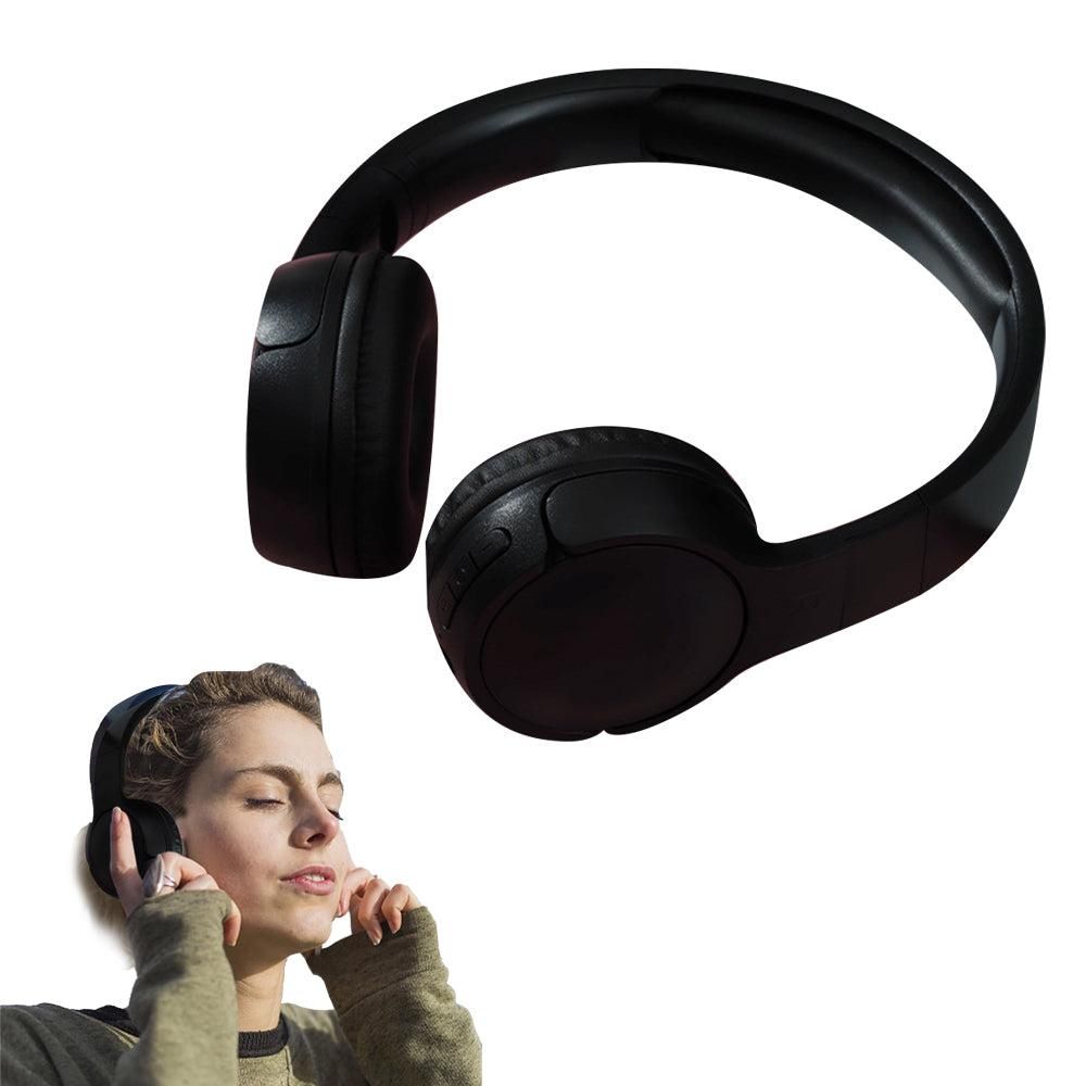 Rechargeable Bluetooth Wireless Headphones On-Ear Stereo Headset Red