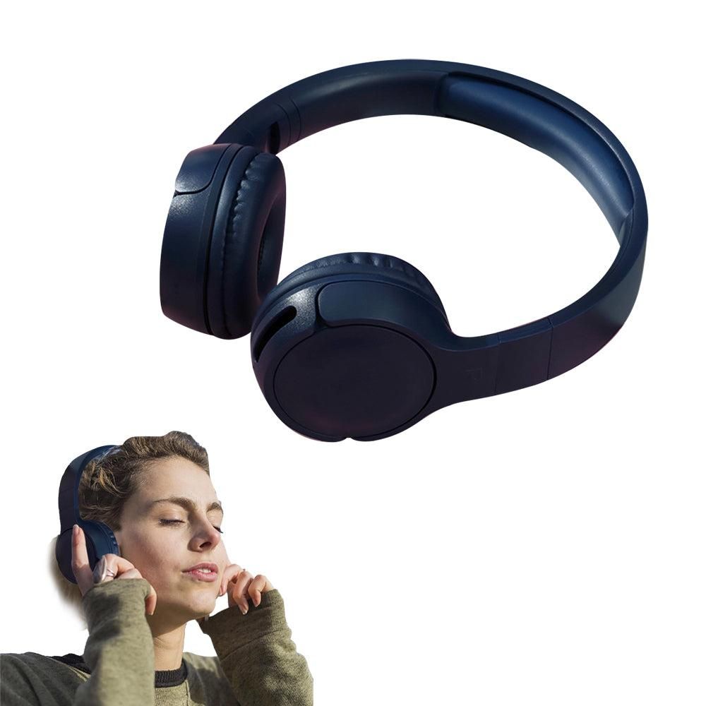Rechargeable Bluetooth Wireless Headphones On-Ear Stereo Headset Red