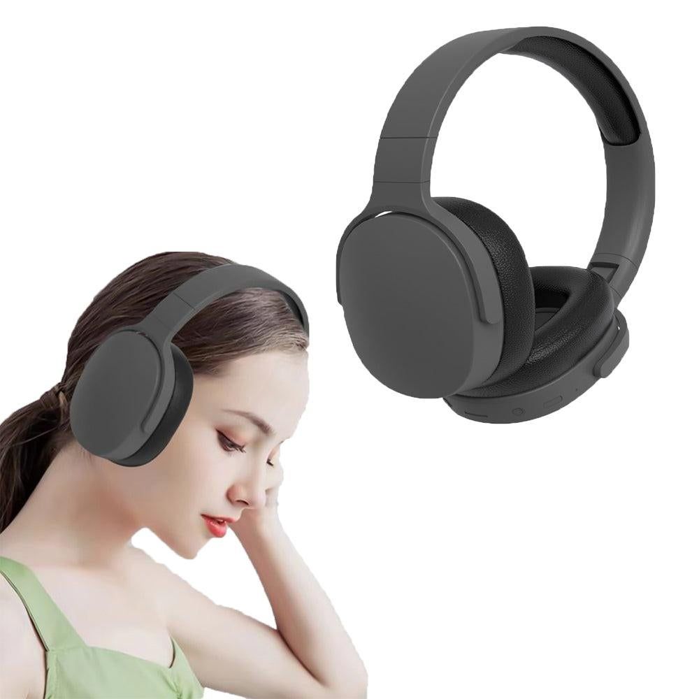 Foldable Wireless Bluetooth Headphone Classic Head-worn Stereo Headphone Silver