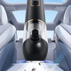 2-Mode Adjustable Cordless Handhtaeld Vacuum Cleaner Set Portable Digital Display Dust Cleaner for Car Home Black