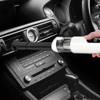 2-Mode Adjustable Cordless Handhtaeld Vacuum Cleaner Set Portable Digital Display Dust Cleaner for Car Home White