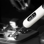 2-Mode Adjustable Cordless Handhtaeld Vacuum Cleaner Set Portable Digital Display Dust Cleaner for Car Home White
