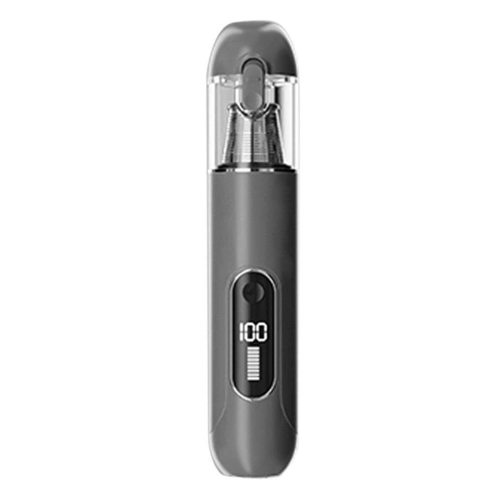 2-Mode Adjustable Cordless Handhtaeld Vacuum Cleaner Set Portable Digital Display Dust Cleaner for Car Home Grey