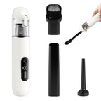 2-Mode Adjustable Cordless Handhtaeld Vacuum Cleaner Set Portable Digital Display Dust Cleaner for Car Home Grey