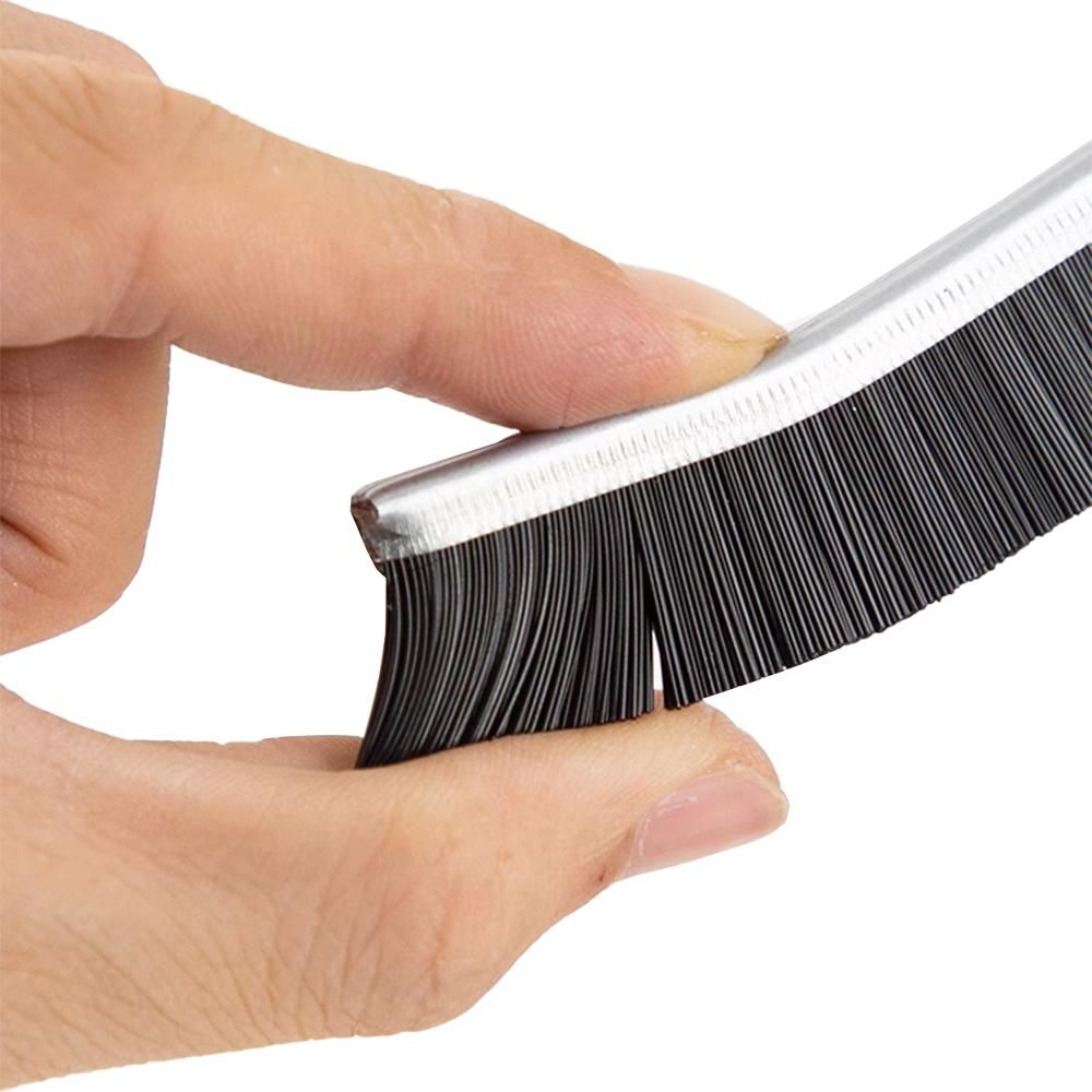 4Pcs Gap Cleaning Brush Crevice Cleaning Tool Multifunctional Brushes for Household Shutter Door Window Track -Black