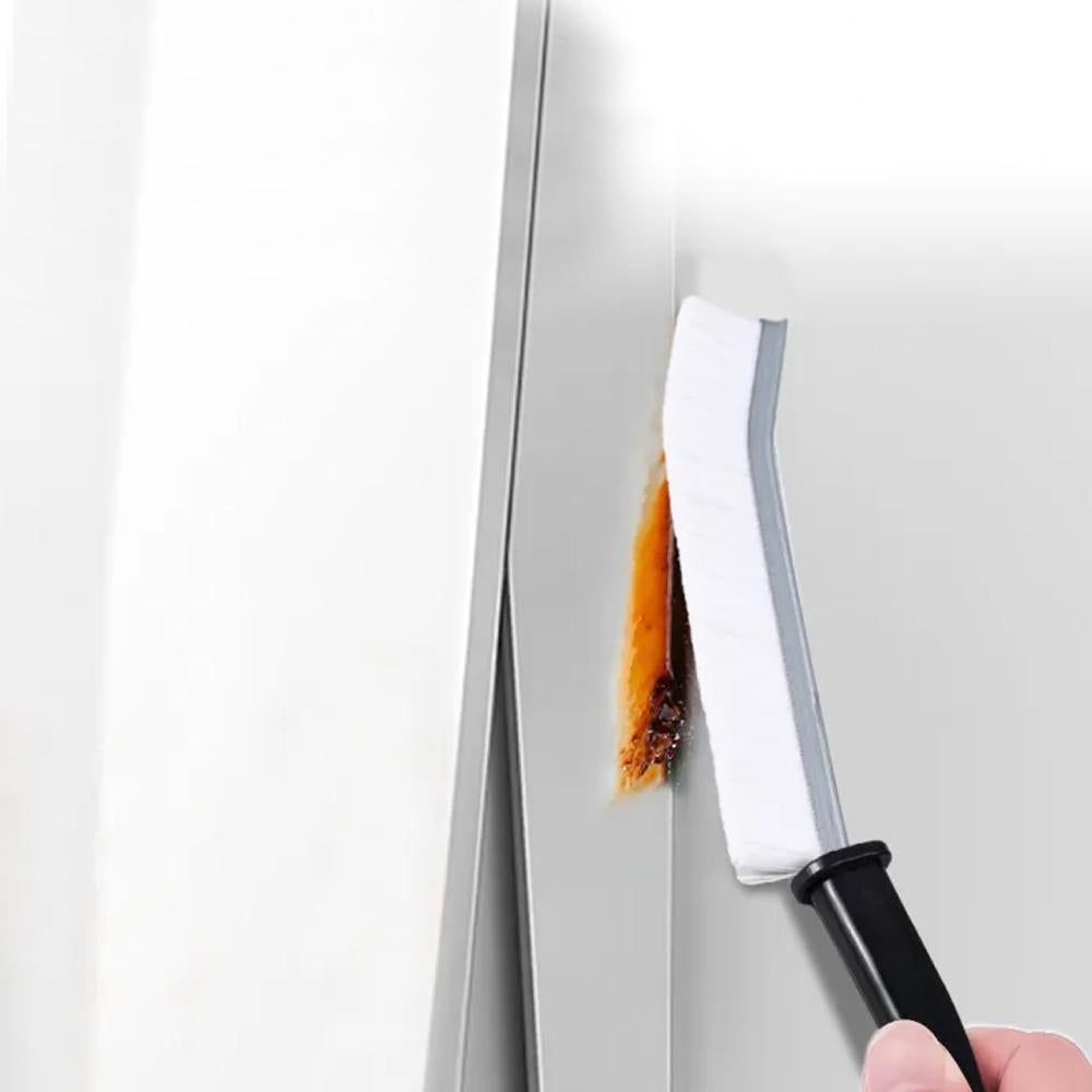 4Pcs Gap Cleaning Brush Crevice Cleaning Tool Multifunctional Brushes for Household Shutter Door Window Track -White