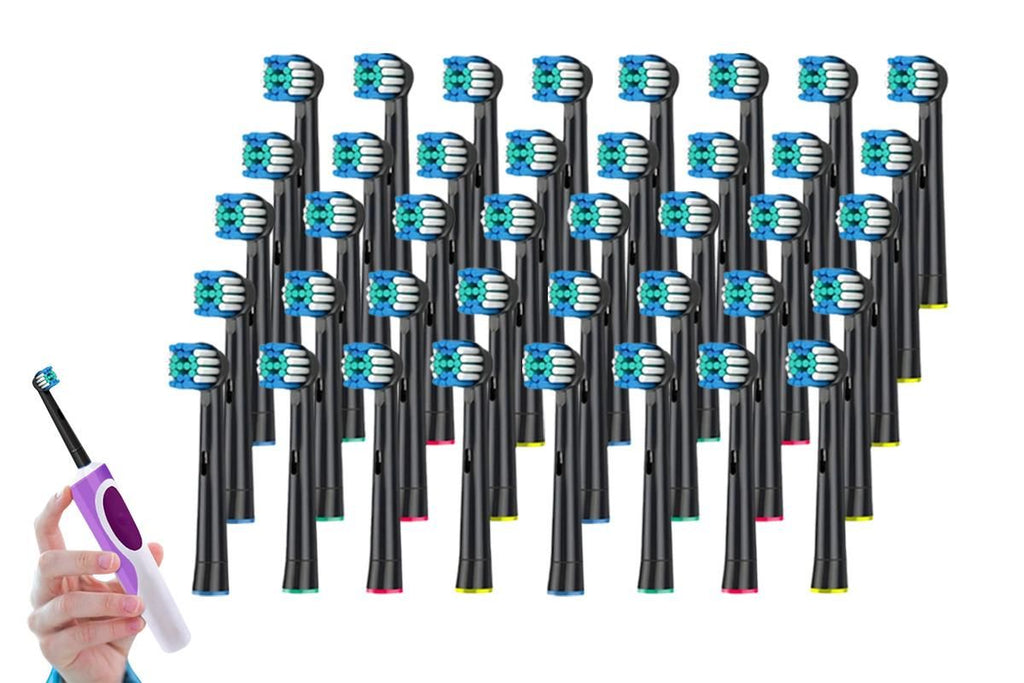 40 Pack Replacement Heads Compatible with Oral B Soft Electric Toothbrush Heads