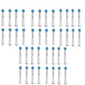 40pcs 3D Whitening Replacement Brush Heads Compatible with Oral-B Toothbrush