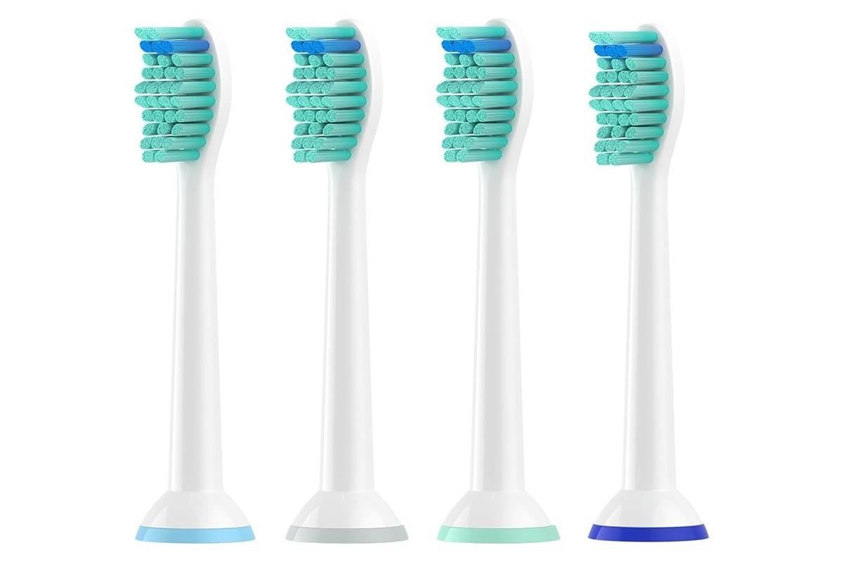 4Pcs Replacement Electric Toothbrush Heads Soft Bristle Compatible with Philips HX Series
