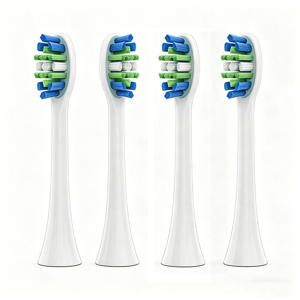 4Pcs Replacement Electric Toothbrush Heads Soft Bristle Compatible with Philips HX Series
