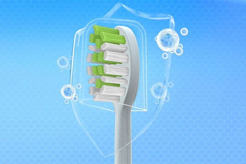 4Pcs Replacement Toothbrush Heads Compatible with Philips Series Soft Bristles -White
