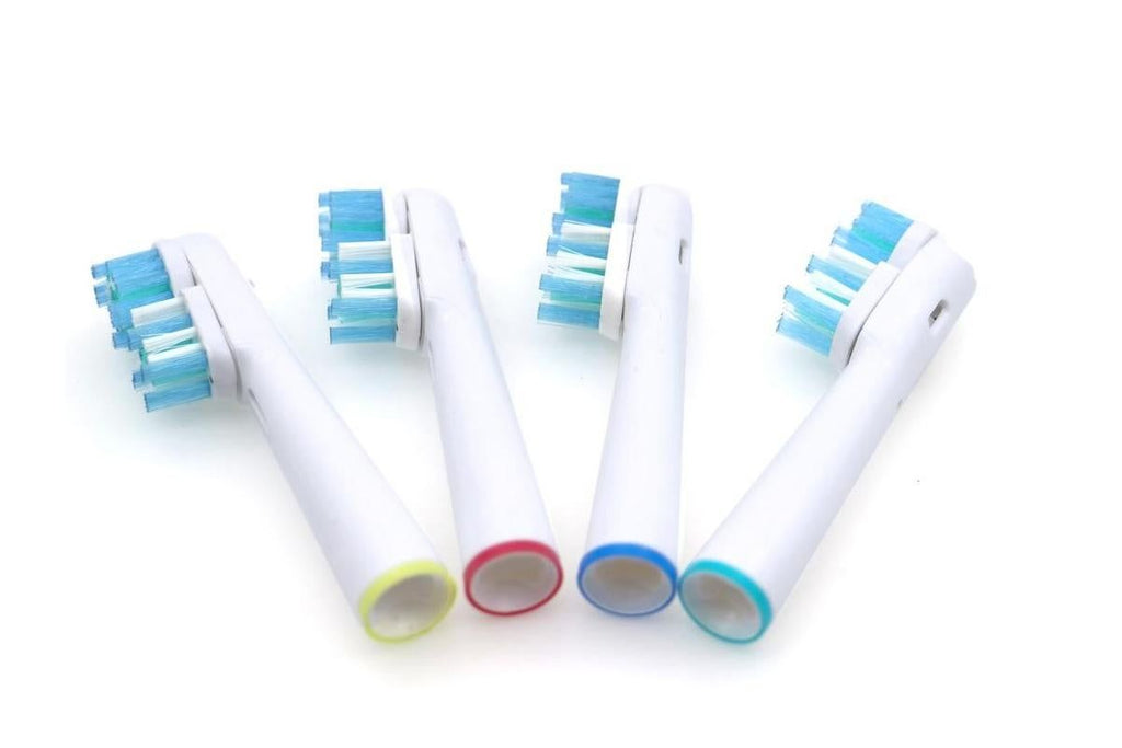 4 Piece Best Double Clean Replacement Brush Heads Compatible With Oral-B