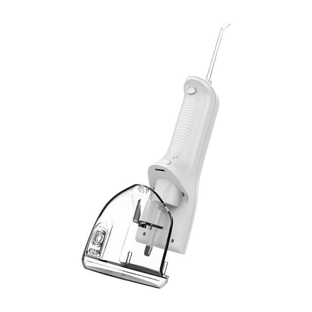 Cordless Water Flosser Teeth Cleaner 300ML Dental Flosser with 4 Jet Tips -White