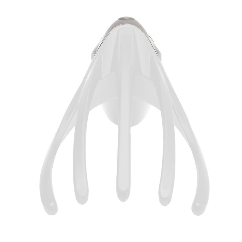 Finger Gripper Claw Massager Electric Head Massager Octopus Scalp Stress Relax -White